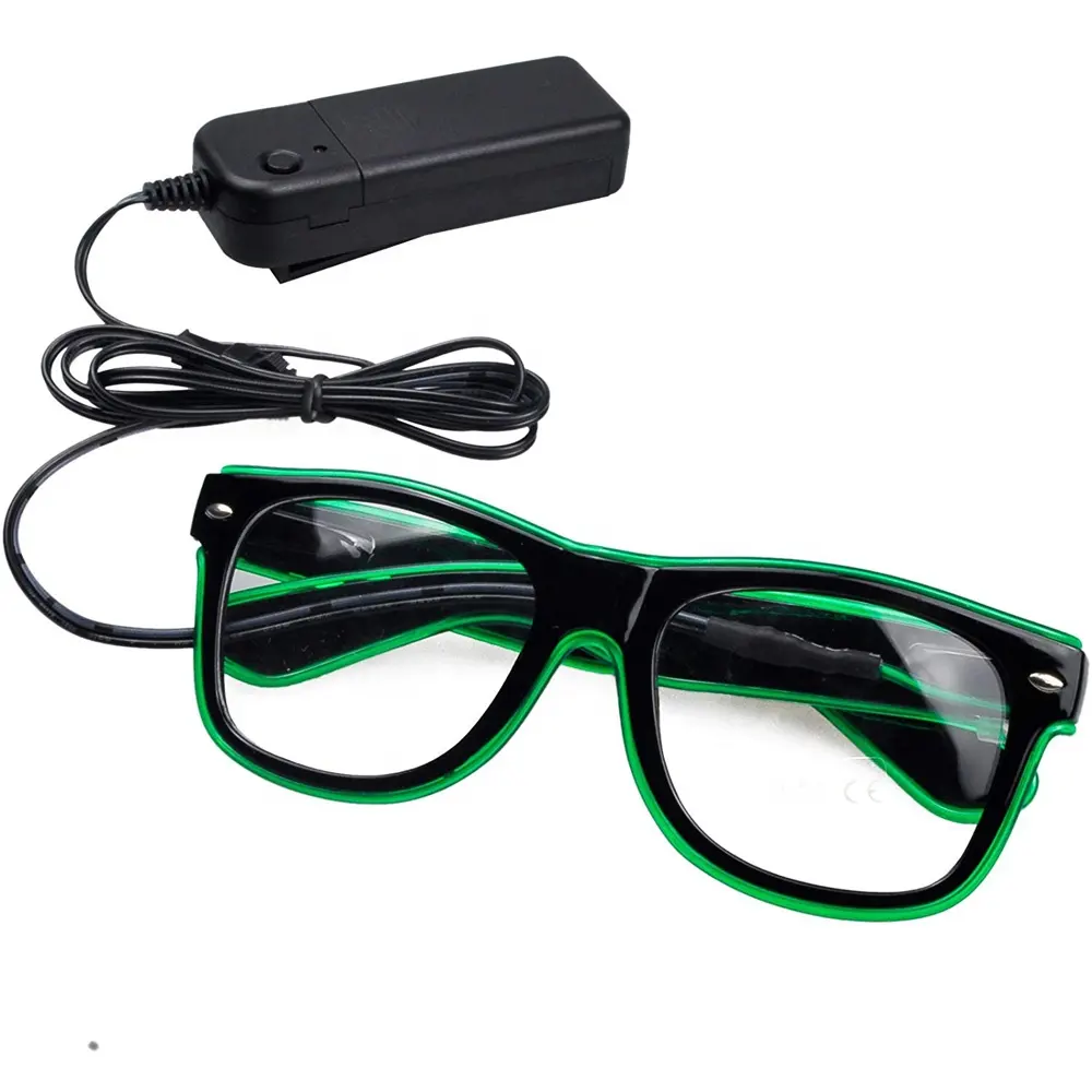 Kacamata Kabel EL Menyala Suplai Pesta dengan 3 Mode Pencahayaan