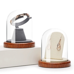 Meiman Hot Bán bằng gỗ siêu sợi trang sức khay Nhẫn Set hiển thị đồ trang sức sang trọng đạo cụ hiển thị - Product Image 3