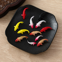Miniatures de carpes Koi dorées, figurines de carpes miniatures, accessoires DIY pour aquarium, décorations pour maison de poupées, micro-paysages