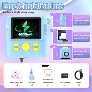 Ảnh Tự Sướng Máy Ảnh Kỹ Thuật Số 1080P Video Trẻ Mới Biết Đi Du Lịch Xách Tay Trẻ Em Máy Ảnh Ngay Lập Tức In - Product Image 6