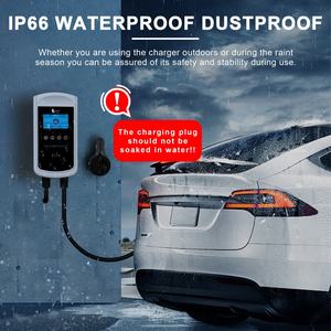 Nouvelle borne de recharge murale pour véhicules électriques, 22 kW, 32 A, triphasée, 400 V, Type 2, avec câble de 5 m et contrôle par application, pour usage intérieur/extérieur - Product Image 3