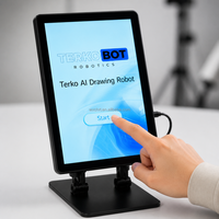 Robot artiste pour portraits en ligne à partir de photos, bras de dessin robotisé qui crée des dessins au trait à partir de photos de portraits de clients pour studio photo