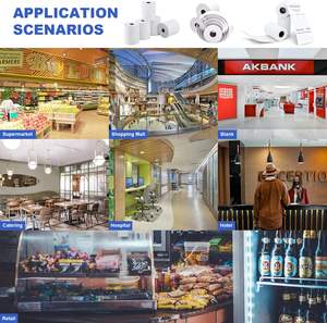 Gran oferta, rollos <span class=keywords><strong>de</strong></span> recibos <span class=keywords><strong>de</strong></span> papel térmico <span class=keywords><strong>de</strong></span> 80mm sin BPA, 50 rollos por caja, se adapta a todas las cajas registradoras POS - Product Image 6