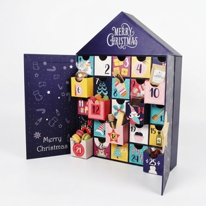 Calendario de Adviento de Navidad de Papel Personalizado, Caja Ciega de Cuenta Regresiva, Caja de Regalo Vacía para Juguetes Infantiles, Regalo Sorpresa Navideño Promocional - Product Image 3