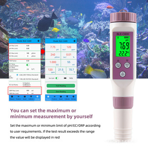 Détecteur de qualité de l'eau connecté C600 sept-en-un : pH/EC/ORP/SALT/S.G/Dureté totale/Densité de l'eau de mer pour stylo - Product Image 6