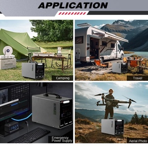 Station d'alimentation portable LANX 1000W avec charge solaire USB, 24V AC 110V 240V, batterie LiFePO4, générateur solaire pour la maison et le camping - Product Image 6