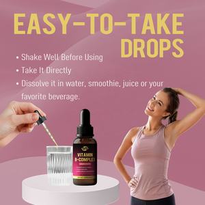 OEM ODM - Suplemento Vitamínico para la Energía y la Función Cerebral, Gotas Líquidas de Complejo Vitamínico B con Vitaminas B1, B6 y B12 - Product Image 3