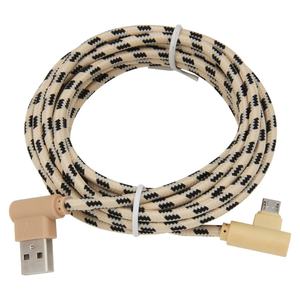 3M V8 USB Micro Cable Nylon <span class=keywords><strong>90</strong></span> grados Micro USB <span class=keywords><strong>Cargador</strong></span> Cable DE DATOS Carga rápida para Samsung Xiaomi Android Accesorios para teléfonos - Product Image 3