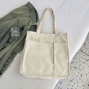 Wholesale Women's Large <b>Canvas</b> Tote Bags with Custom Pattern & Printing-Fashion Design for Daily Use - Product Image 6