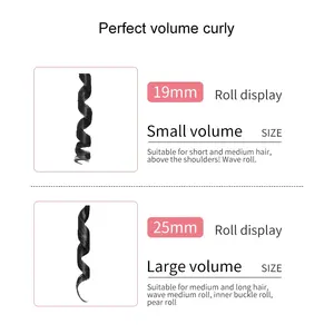 Professioneller 220 Clipless LED-Display PTC Schnellheizender Keramik-Lockenstab mit 360° Drehbarem Kabel - Product Image 2