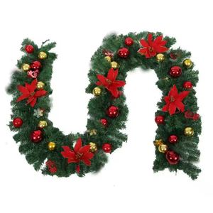 Árbol de Navidad de Lujo Hecho a Mano de 2.7m para Interiores, Diseño Personalizado, Guirnaldas de PVC de Colores, Adorno Redondo con Funcionamiento a Pilas - Product Image 2