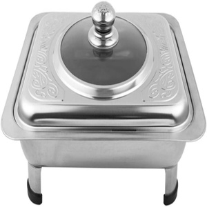 Hot Selling Cooking Utensil Stainless Steel Chafing Dish Catering Serving Dish Chafer Cooking Food Warm for Food - Product Image 1