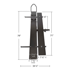 Portamotos de Acero Reforzado con Rampa de Carga, Soporte de Transporte y Soporte para Moto de Cross, Montaje en Enganche, Accesorios para Motocicleta - Product Image 3