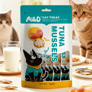 وجبات خفيفة للقطط على شكل شرائط، تخصيص بالجملة، طعام رطب للقطط OEM ODM، جميع النكهات، طعام رطب كريمي للقطط، وجبات خفيفة للقطط - Product Image 1
