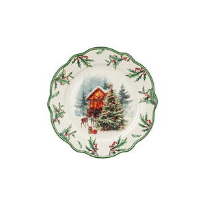 Service de table de Noël 20 pièces, style européen et américain, assiettes réutilisables en porcelaine New Bone China au design moderne et luxueux, compatibles lave-vaisselle - Product Image 5