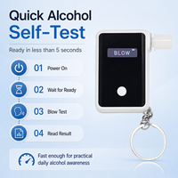 Alat Tes Alkohol Profesional dengan Layar OLED untuk Penggunaan Pribadi dan Grosir