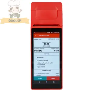 Goodcom Android Pos Terminal für Online-Bestell verwaltung Handheld 4G Wifi Wireless POS Terminal Machine