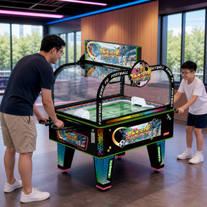 Tavolo da Calcio Balilla Commerciale Multigiocatore Kung <span class=keywords><strong>Fu</strong></span> con Illuminazione a LED, Macchina Arcade a Moneta per Calcio Balilla - Product Image 1