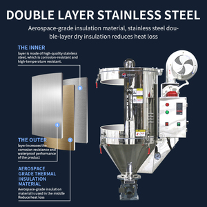 CE-Zertifikate Hochwertige energie sparende industrielle PP/PET/ABS-Heißluft-Trichter trockner Kunststoff-Trocknungs maschine - Product Image 5
