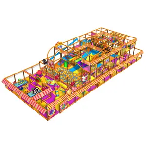 Candy Theme Kids Indoor Digital Playground Models PVC Foam Pipe Children Playground