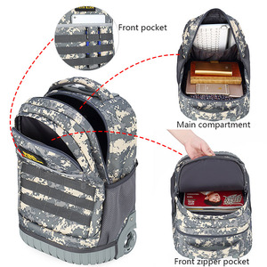 <span class=keywords><strong>Sac</strong></span> à dos d'école pour étudiants, <span class=keywords><strong>sac</strong></span> à <span class=keywords><strong>roulettes</strong></span> pour <span class=keywords><strong>trekking</strong></span>, <span class=keywords><strong>sac</strong></span> pour ordinateur portable, <span class=keywords><strong>sac</strong></span> camouflage avec chariot intégré - Product Image 2
