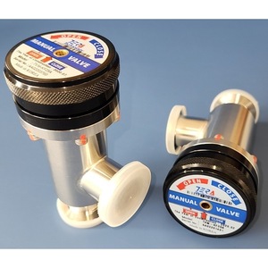 Vanne d'angle manuelle Tera TVM-KF25 en acier inoxydable KF25 pour automatisation industrielle haute pression sous vide - Product Image 1