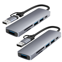 Cable USB 2 en 1 de Fábrica OEM, Extensor 3.0, Divisor de Conversión, Doble Cabeza Tipo-C, Base de Expansión 2.0 para Laptop, en Stock