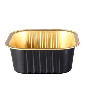 gold black gold red Food use aluminum foil food packaging lunch box tray