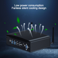 Mini PC Industrial sin Ventilador, 10.ª Generación I3-10110U, Ethernet Gigabit Dual, RS232, DDR4, Memoria Máxima de 64 GB
