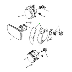 Luz de Esquina para Jeep Compass Patriot 68000683AB 68000682AB, Fijación con Tornillos de Plástico - Product Image 4