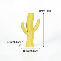 Décoration de cactus minimaliste moderne et exquise |   Artisanat en résine écologique avec finition mate |   Bureau et salon