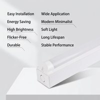 Barre lumineuse LED IP20 3CCT 60cm 120cm 150cm, couvercle PC dépoli commutable, alliage d'aluminium, garantie 5 ans, installation facile, pour écoles