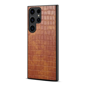 Étui <span class=keywords><strong>de</strong></span> téléphone pour Samsung Galaxy S26 Ultra, motif à carreaux, finition mate, aspect cuir <span class=keywords><strong>de</strong></span> luxe, compatible S25 Plus S24 S23 - Product Image 4