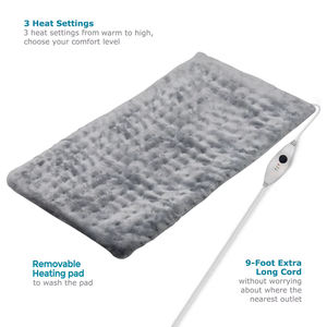 Kingworth-Coussin chauffant électrique en micro-peluche ultra-doux, lavable en machine, portable, pour douleurs dorsales menstruelles - Product Image 5