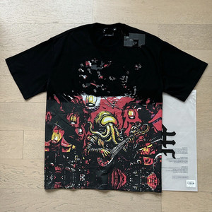 Camiseta de Algodón Grueso con Estampado Vintage para Hombre, Estilo Urbano Desgastado, Camiseta Gráfica Oversize, Top de Moda Personalizado - Product Image 2