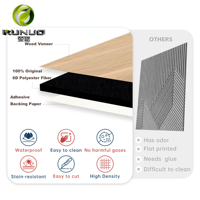 Panneau acoustique en fibre de polyester rainurée en placage de bois, design 3D pour salon, utilisation extérieure - Haute efficacité acoustique