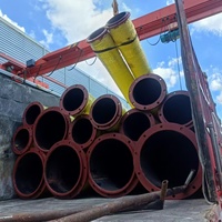 Tuyau en caoutchouc NBR antistatique de grand diamètre pour aspiration et refoulement d'huile, idéal pour le transfert de carburant en terminal pétrolier maritime YOMCO YOMCO-02