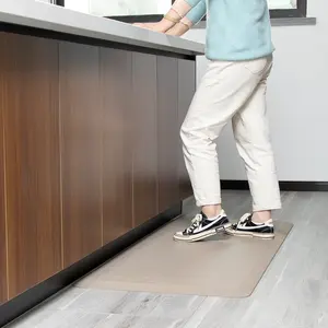 Tappetino da cucina impermeabile da scrivania in piedi da supercato di vendita calda Tappetino anti affaticamento in PU