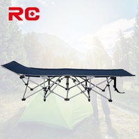 Cama de Campaña Plegable Impermeable, Silla Reclinable Resistente para Exteriores con 10 Patas de Soporte, Bolsa de Transporte Portátil y Mecanismo de Plegado Rápido