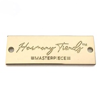 Étiquette rectangulaire en alliage pour vêtements, logo personnalisé, étiquette de couture pour vêtements, nom de marque privé, plaque métallique pour sweats à capuche