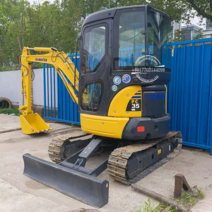 รถขุดขนาดเล็ก Komatsu PC35MR ราคาถูก รถขุดตีนตะขาบ Komatsu 3.5 ตัน พร้อมใบมีดดันดินสำหรับขาย รถขุดมือสอง - Product Image 1