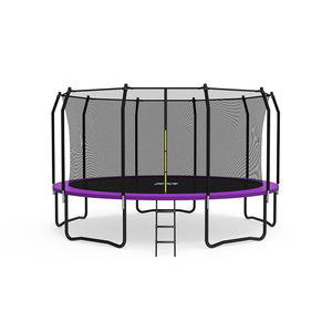 Trampoline extérieur sécurisé Zoshine 8/10/12/15/16FT, structure en acier avec <span class=keywords><strong>filet</strong></span> de protection en PVC de qualité supérieure pour enfants et adultes, idéal pour le jardin. - Product Image 2
