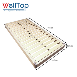 WELLTOP-Accesorios para muebles personalizables, marco <span class=keywords><strong>de</strong></span> cama <span class=keywords><strong>de</strong></span> madera extraíble con tiras <span class=keywords><strong>de</strong></span> costillas <span class=keywords><strong>de</strong></span> <span class=keywords><strong>cerdo</strong></span>, hebilla <span class=keywords><strong>de</strong></span> plástico - Product Image 1