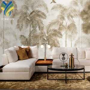 Papier peint <span class=keywords><strong>mural</strong></span> 3D pour décoration de maison moderne Peintures personnalisées imperméables et antistatiques Papier peint déco Plante verte Papier peint <span class=keywords><strong>mural</strong></span> - Product Image 3