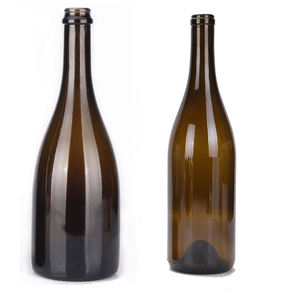 Big Belly 750ml 1000ml 1500ml Vino espumoso vacío Bourgogne <span class=keywords><strong>Champagne</strong></span> O <span class=keywords><strong>Cava</strong></span> Botella de vidrio Botella Borgona con corcho personalizado - Product Image 1