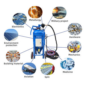 وعاء سفع رملي محمول عالي الضغط ، خزان سفع رملي رطب محمول ، آلة تنظيف سنفرة سطح معدني عالية الجودة - Product Image 6