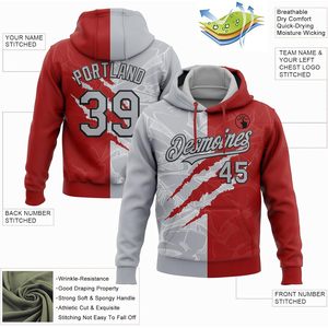 Sweat-shirt de baseball personnalisé avec impression par transfert thermique, 100% coton respirant, tricoté, pour femmes, hommes et jeunes - Product Image 4