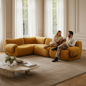 Nuovo Design di Lusso 2026: Divano Teal Verde Italiano Moderno, Imballato Sottovuoto - Product Image 5