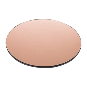 <span class=keywords><strong>Miroir</strong></span> mural décoratif moderne SWT, <span class=keywords><strong>grand</strong></span> <span class=keywords><strong>miroir</strong></span> contemporain <span class=keywords><strong>vintage</strong></span> de couleur or rose teinté - Product Image 3