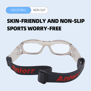 फैक्टरी कस्टम बैडमिंटन चश्मा संरक्षण पर्चे आउटडोर खेल चश्मा बच्चों बास्केटबॉल काले चश्मे - Product Image 5